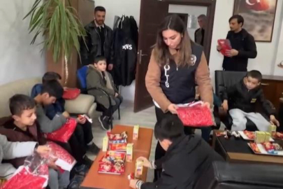 Harmancık'da polisten çocuklara yönelik sosyal farkındalık etkinliği