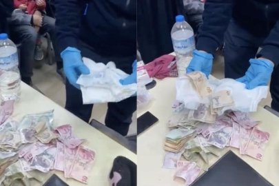 Dilencilik parasını çocuk bezine sakladılar