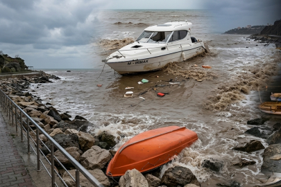 Gemlik ve Kumla’yı lodos vurdu, çok sayıda tekne battı