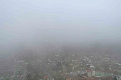 Bursa’da şehrin üzerine sis çöktü