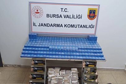 Bursa’da kaçak tütün operasyonu: On binlerce makaron ve sigara ele geçirildi